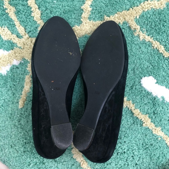 Suede Wedge Heels with Scalloping - Picture 4 of 4